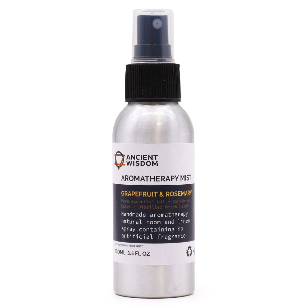 Spray aromatico con oli essenziali — Pompelmo e rosmarino — 100 ml