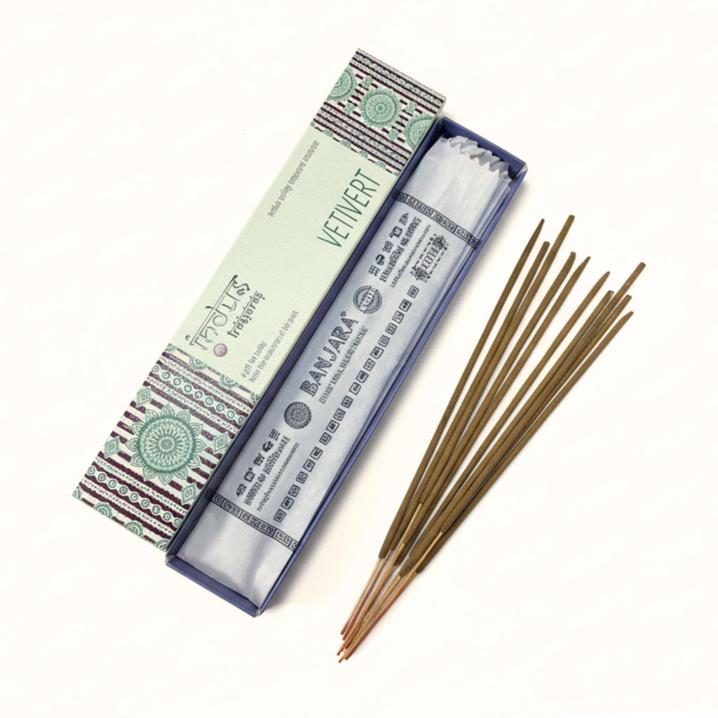 Incenso in bastoncini Tesori dell’Indo — Vetiver — 15 g