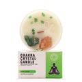Candela Chakra con cristalli — Cuore