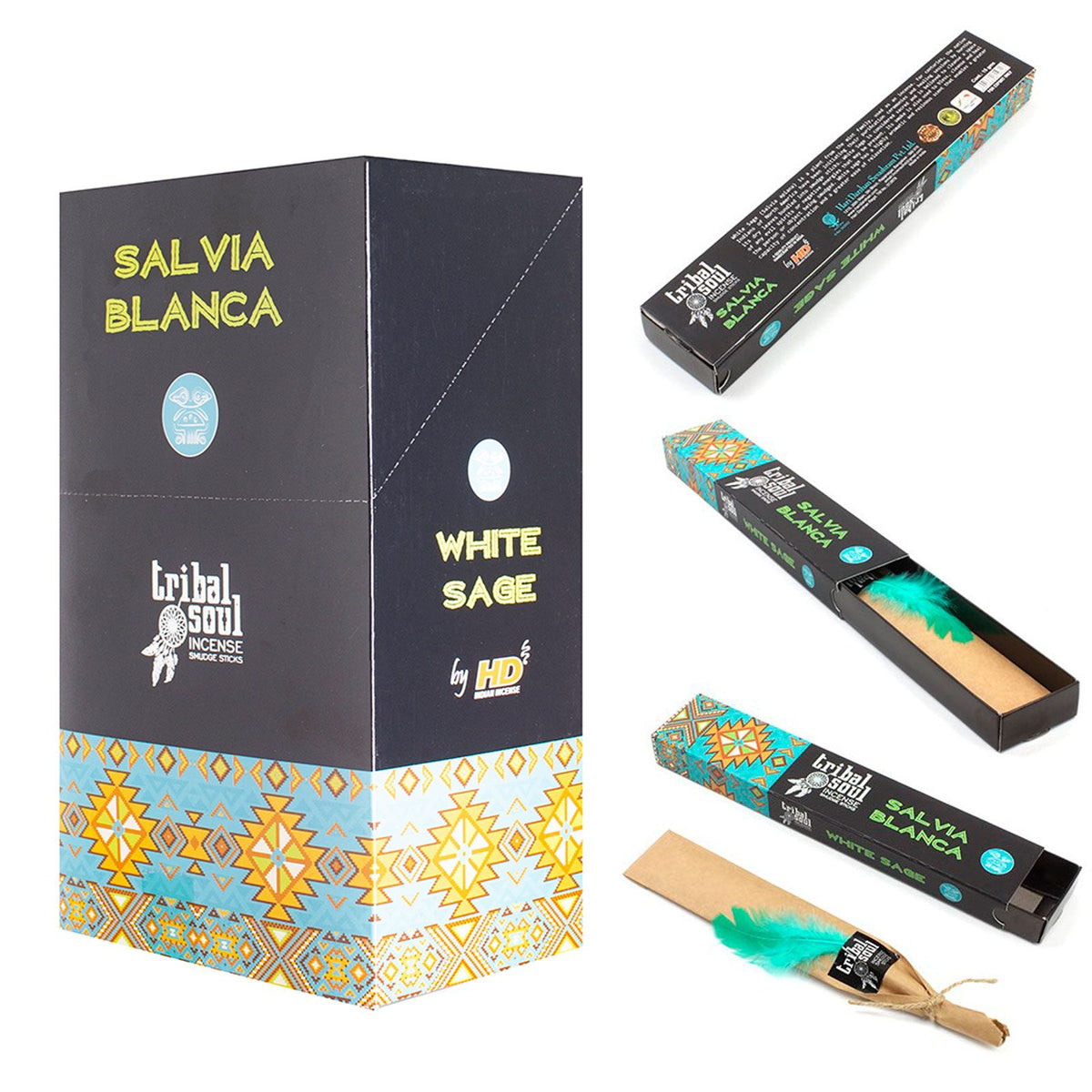 Incenso in bastoncini Tribal Soul — Salvia bianca