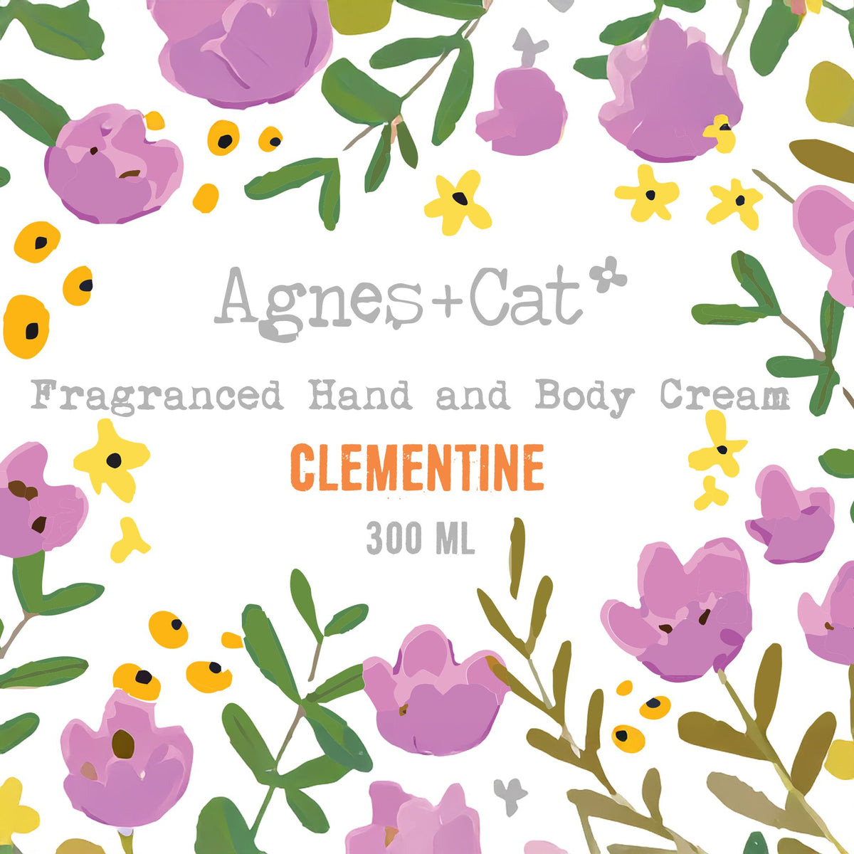 Crema mani e corpo Agnes + Cat — Clementina — 300 ml