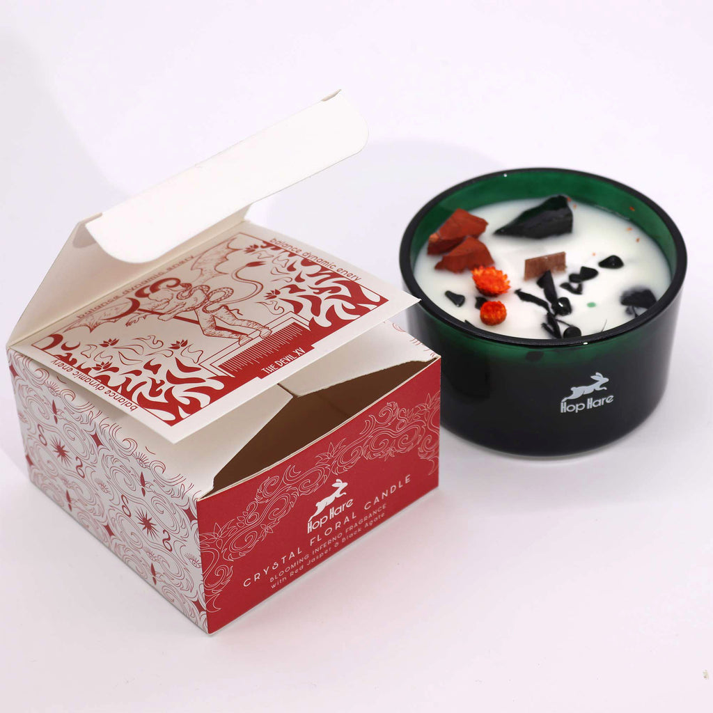 Candela Hop Hare con cristalli — Il Diavolo