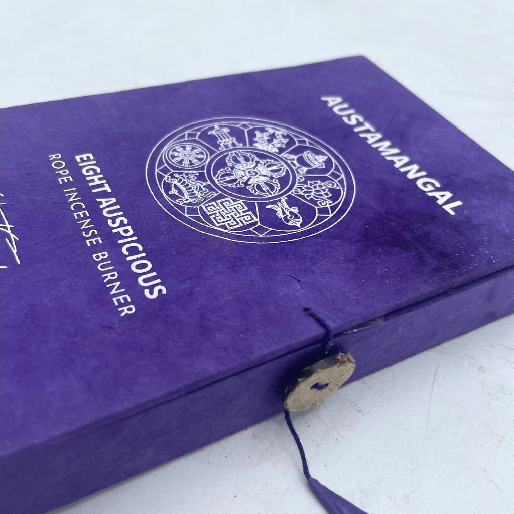 Set incenso a corda e portaincenso — Otto simboli propizi