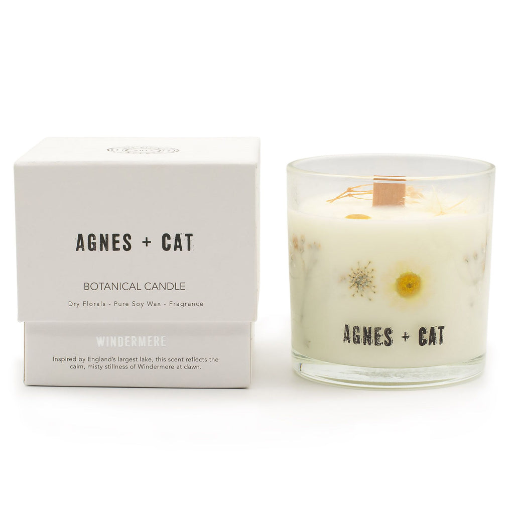 Candela botanica in cera di soia Agnes + Cat — Windermere