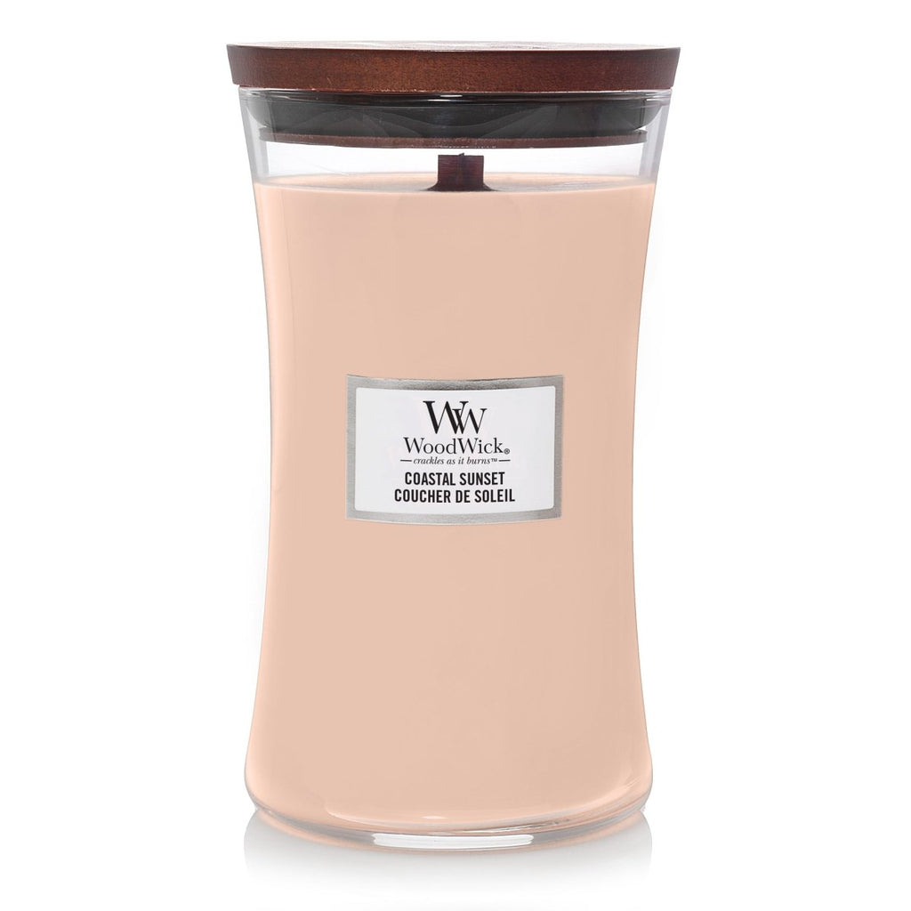 Candela Clessidra Grande, Coastal Sunset Wood Wick - Kōdō.boutique