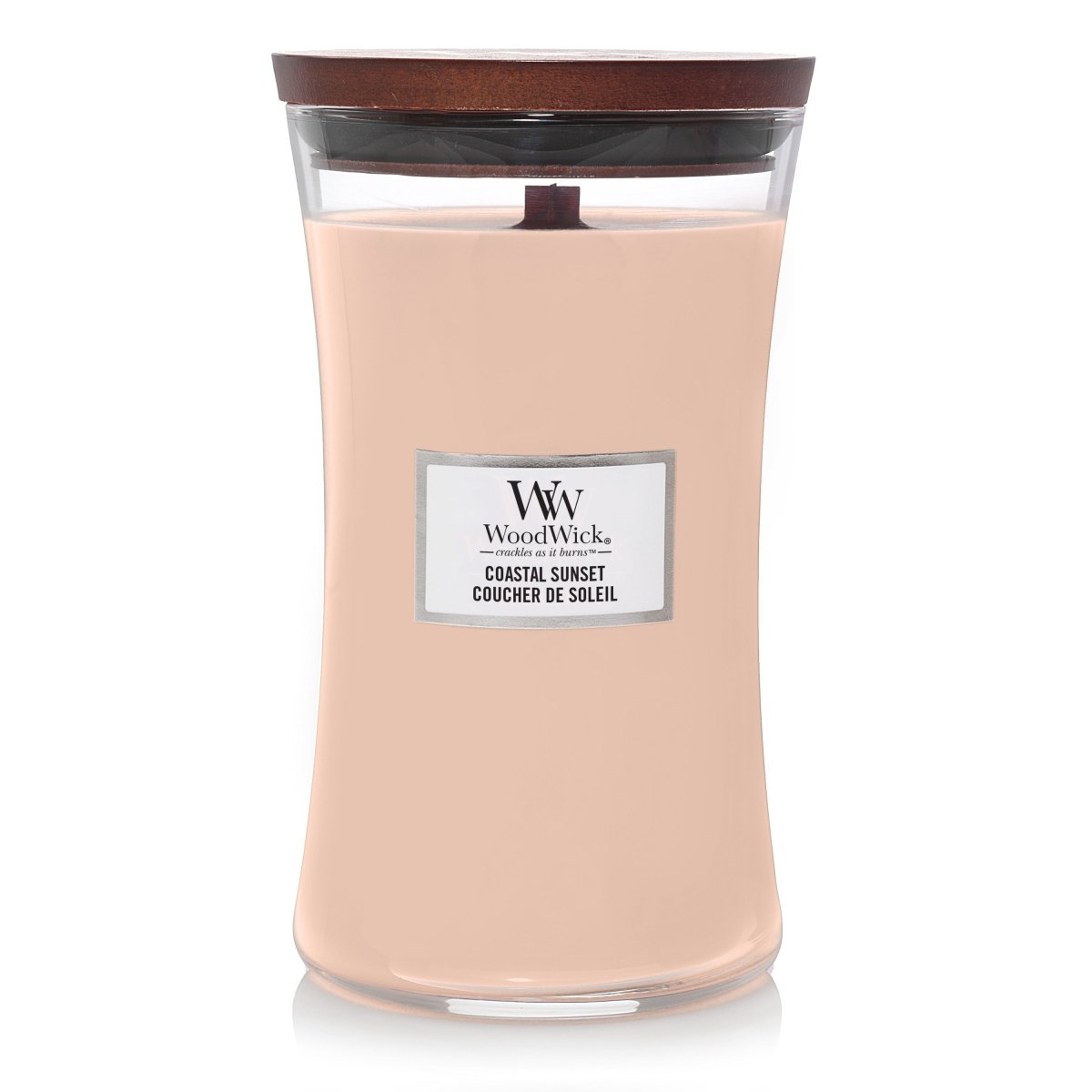 Candela Clessidra Grande, Coastal Sunset Wood Wick - Kōdō.boutique