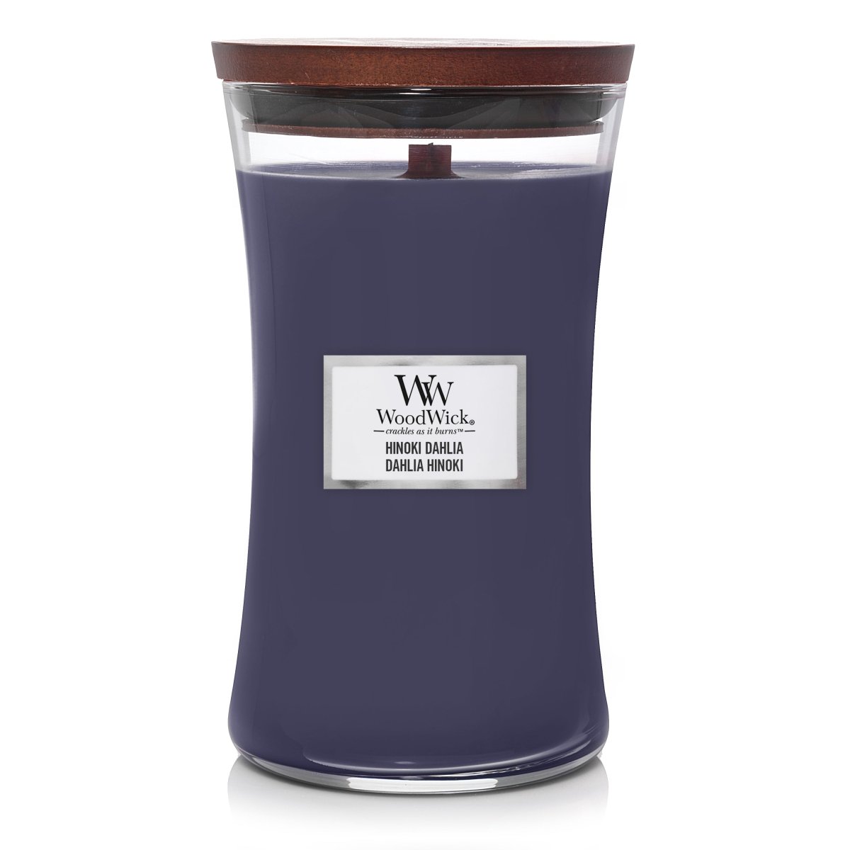 Candela Clessidra Grande, Hinoki Dahlia Wood Wick - Kōdō.boutique