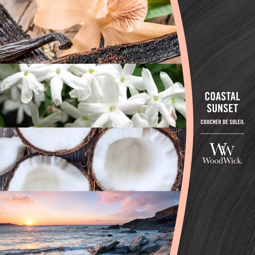 Candela Clessidra Media, Coastal Sunset Wood Wick - Kōdō.boutique