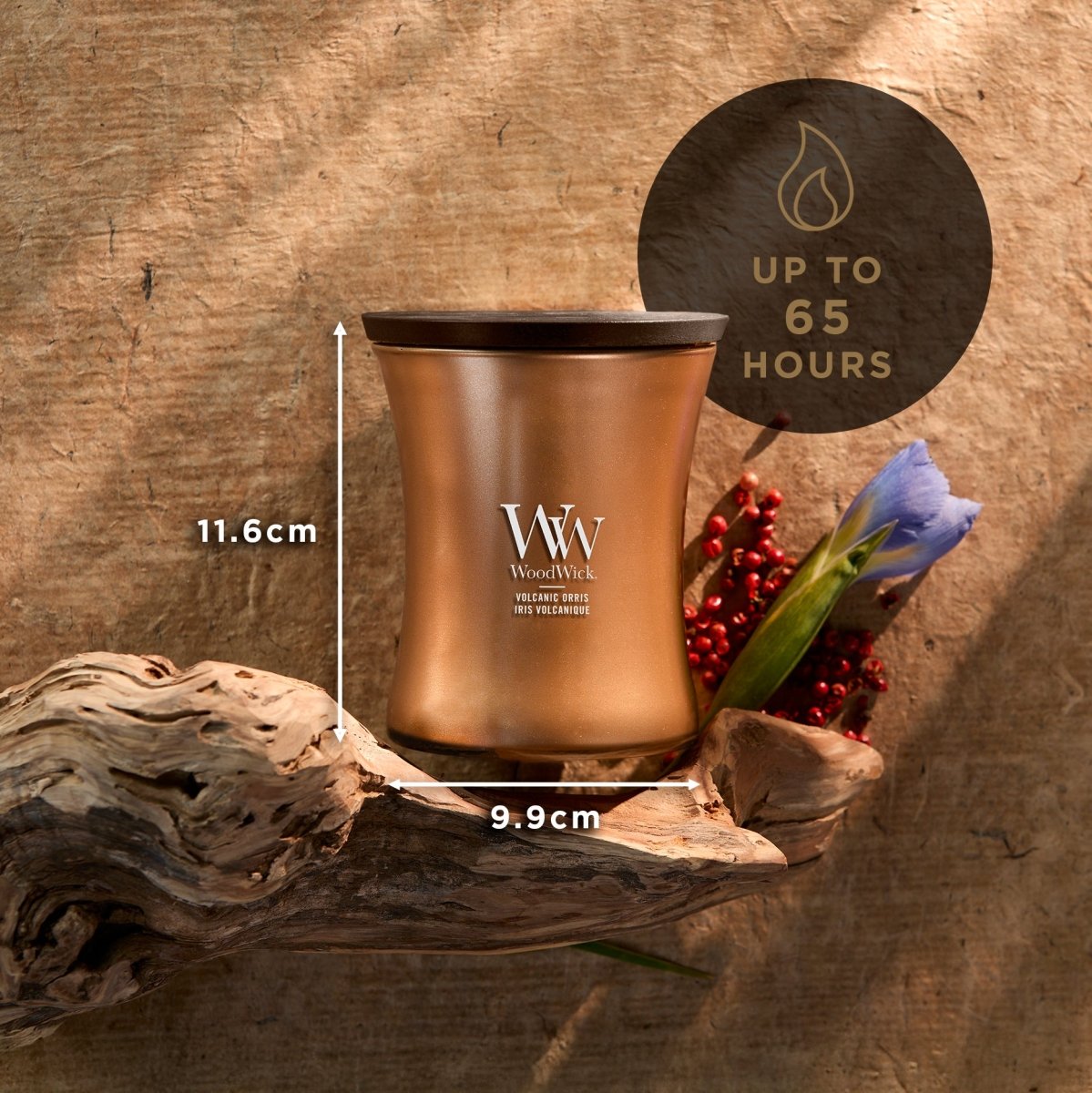 Candela Clessidra Media - Precious Metals "Volcanic Orris" - Kōdō.boutique