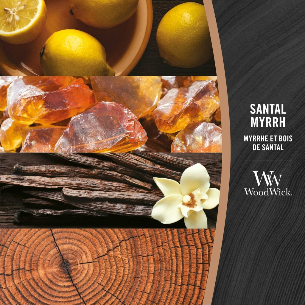 Candela Clessidra Media, Santal Myrrh Wood Wick - Kōdō.boutique