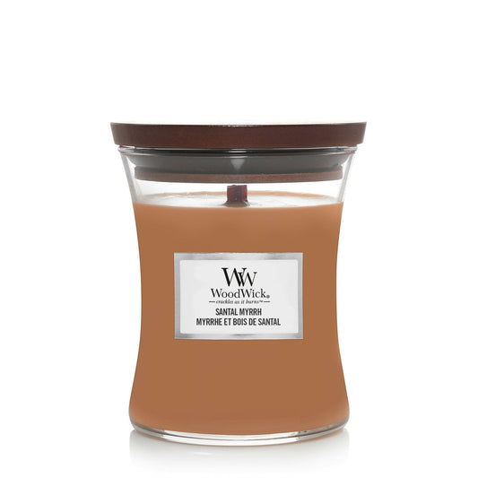 Candela Clessidra Media, Santal Myrrh Wood Wick - Kōdō.boutique