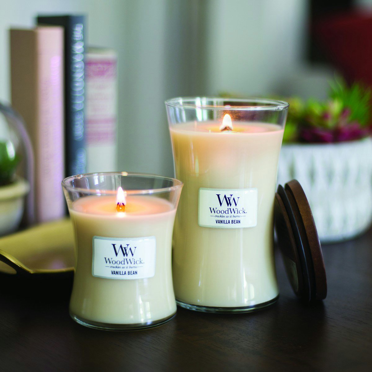 Candela Clessidra Media, Vanilla Bean Wood Wick - Kōdō.boutique