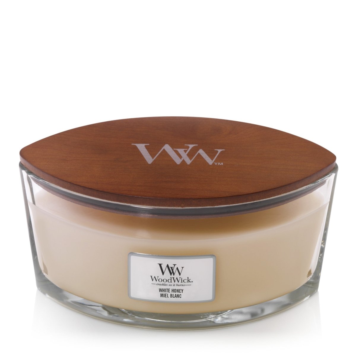 Candela Ellipse, White Honey Wood Wick - Kōdō.boutique