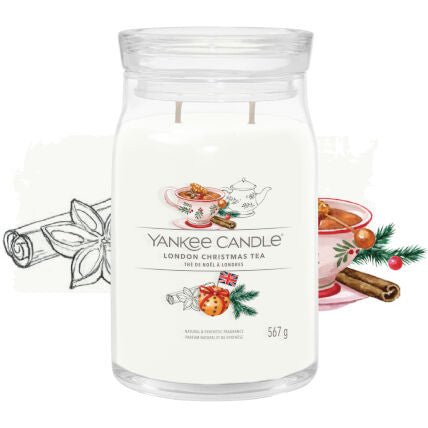 Candela Signature Grande "London Christmas Tea" Yankee Candle - Kōdō.boutique