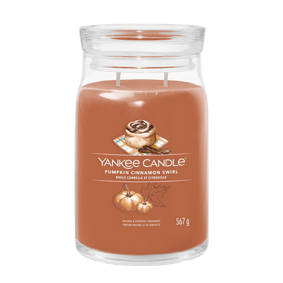 Candela Signature Grande "Pumpkin Cinnamon Swirl" Yankee Candle - Kōdō.boutique