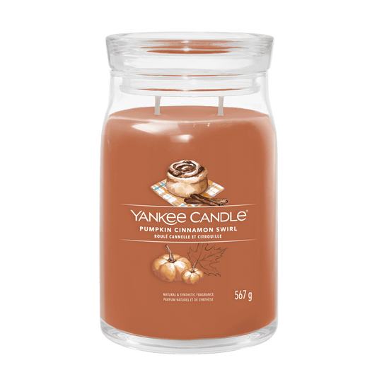 Candela Signature Grande "Pumpkin Cinnamon Swirl" Yankee Candle - Kōdō.boutique