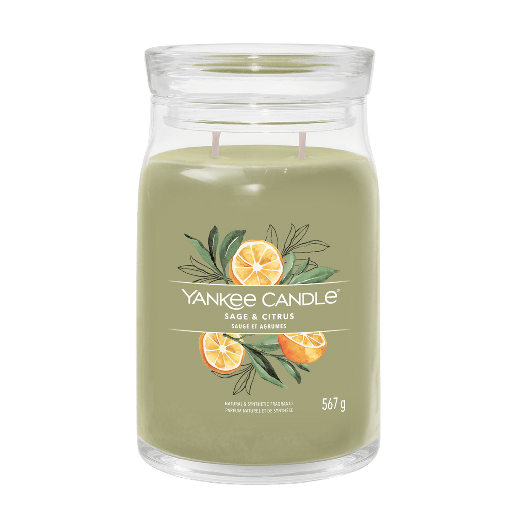 Candela Signature Grande "Sage & Citrus" Yankee Candle - Kōdō.boutique