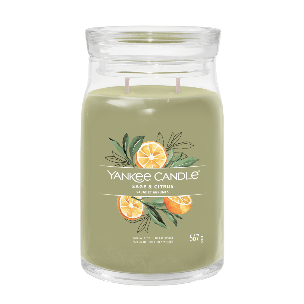Candela Signature Grande "Sage & Citrus" Yankee Candle - Kōdō.boutique