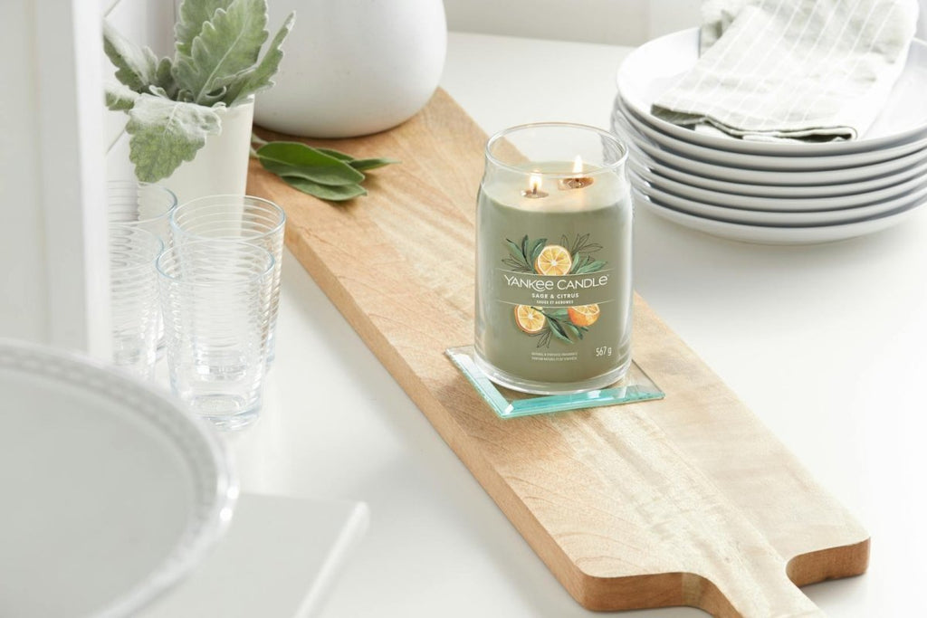 Candela Signature Grande "Sage & Citrus" Yankee Candle - Kōdō.boutique