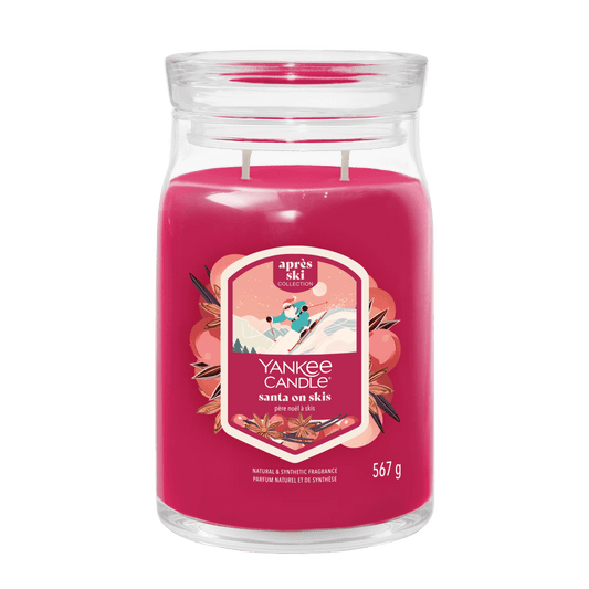Candela Signature Grande "Santa on Skis" Yankee Candle - Kōdō.boutique