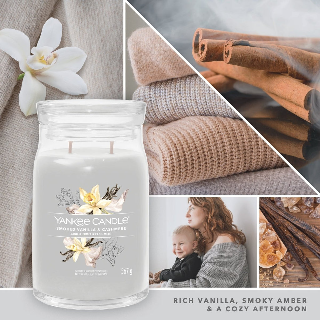Candela Signature Grande "Smoked Vanilla & Cashmere" Yankee Candle - Kōdō.boutique