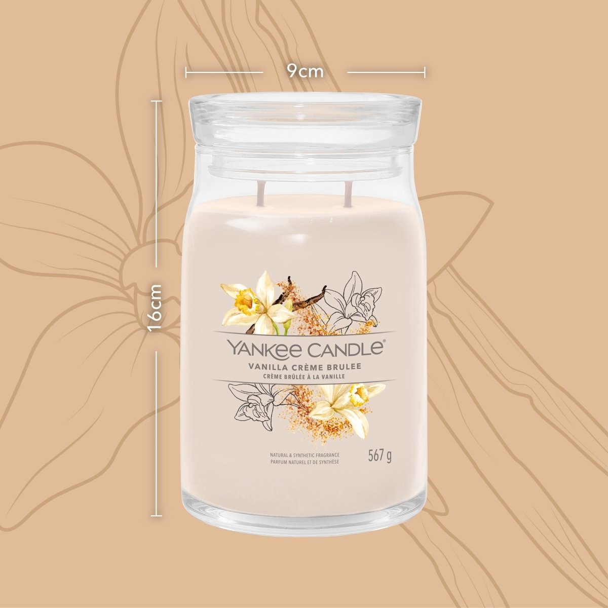 Candela Signature Grande "Vanilla Crème Brûlée" Yankee Candle - Kōdō.boutique