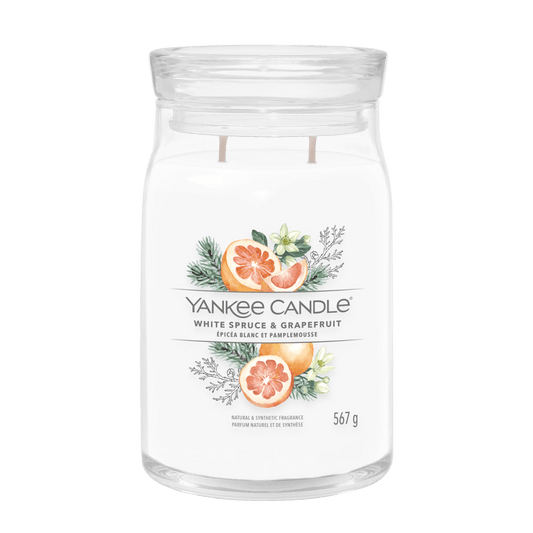 Candela Signature Grande "White Spruce & Grapefruit" Yankee Candle - Kōdō.boutique