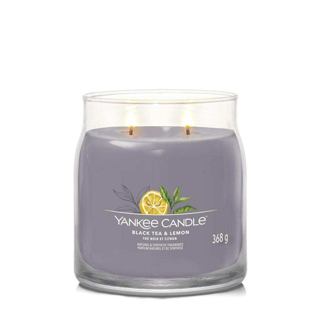 Candela Signature Media "Black Tea & Lemon" Yankee Candle - Kōdō.boutique