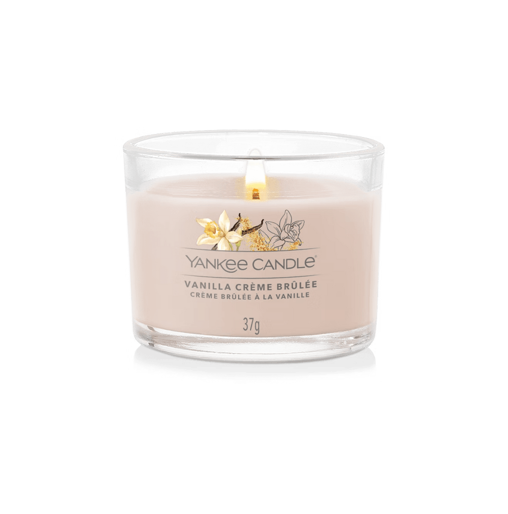 Candela Votiva in vetro "Vanilla Crème Brûlée" Yankee Candle - Kōdō.boutique