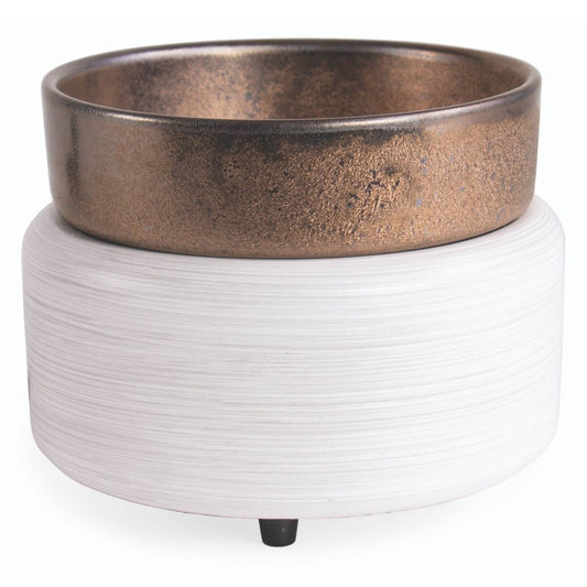 Candle Warmers® Bianco e Bronzo 2 in 1 - Kōdō.boutique