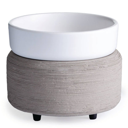 Candle Warmers® Grey texture 2 in 1 in ceramica - Kōdō.boutique