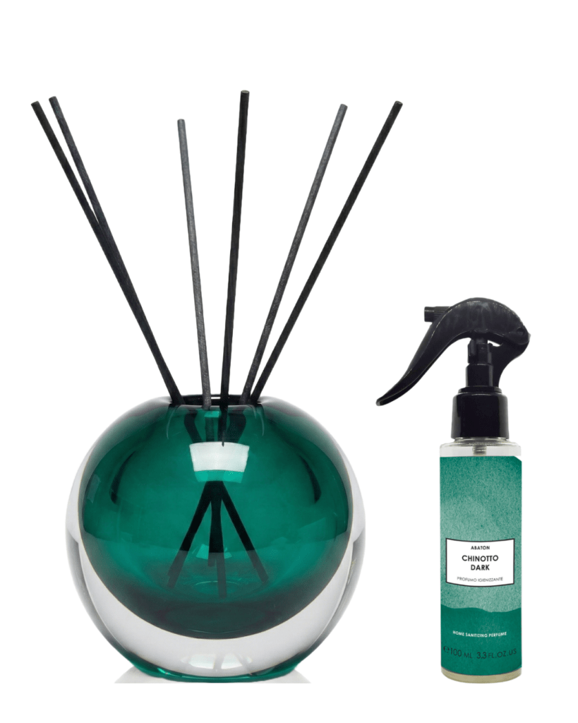 Chinotto Dark - Diffusore a Bastoncini in Cristallo e Spray Ambiente - Kōdō.boutique