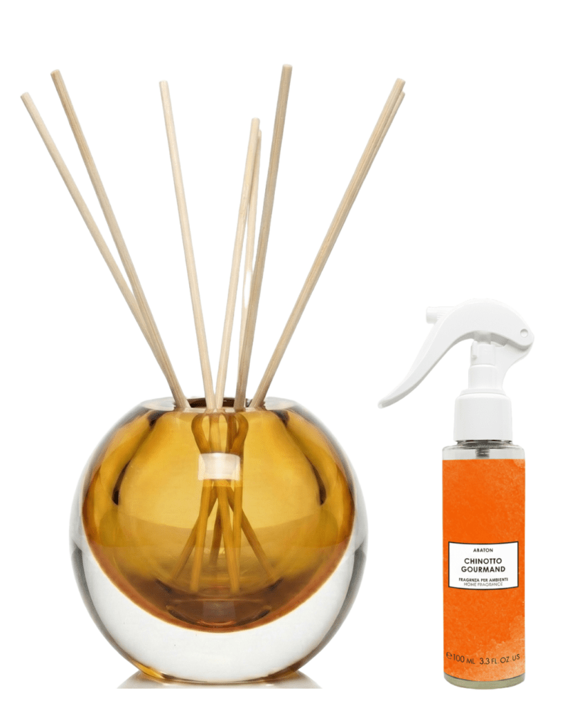 Chinotto Gourmand - Diffusore a Bastoncini in Cristallo e Spray Ambiente - Kōdō.boutique