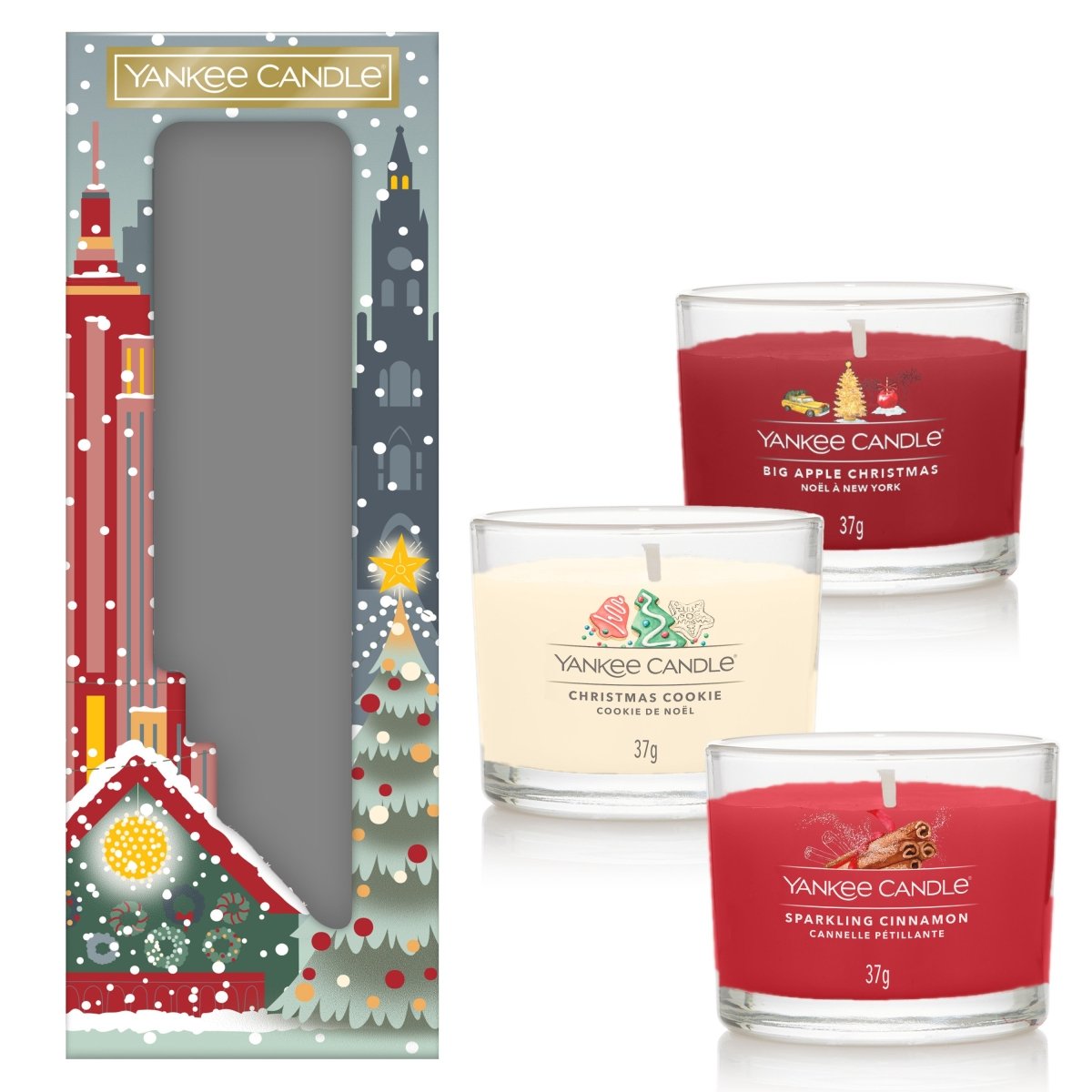 Confezione Regalo 3 candele Votive in vetro - Kōdō.boutique