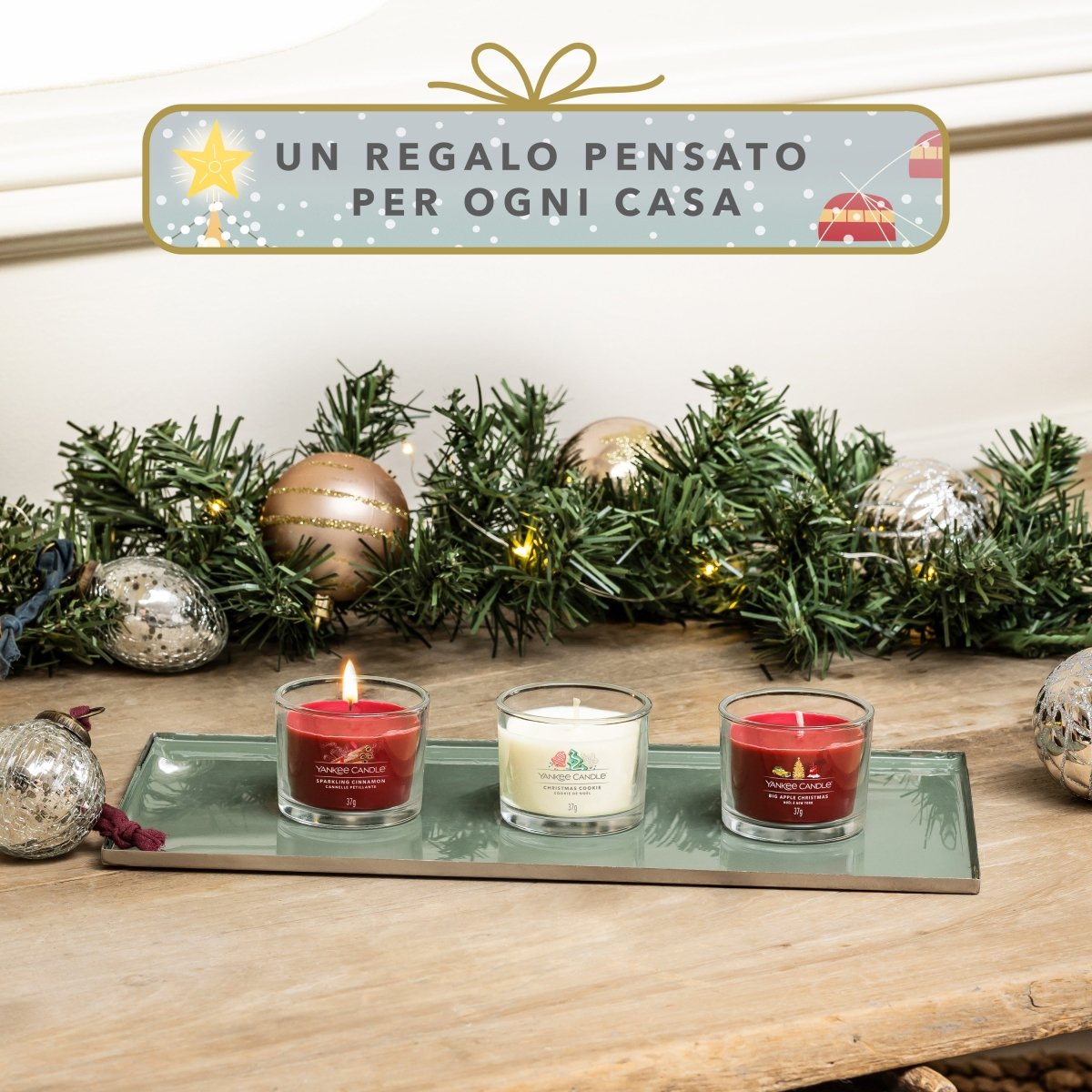 Confezione Regalo 3 candele Votive in vetro - Kōdō.boutique