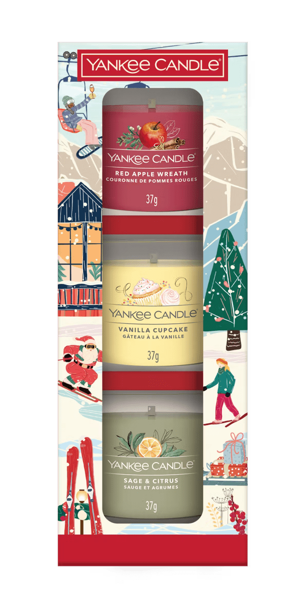 Confezione Regalo Holiday Party 3 candele Votive in vetro - Kōdō.boutique