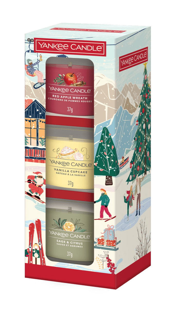 Confezione Regalo Holiday Party 3 candele Votive in vetro - Kōdō.boutique