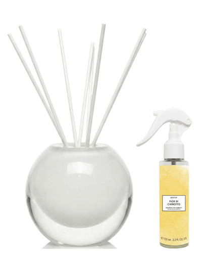 Fior di Chinotto - Diffusore a Bastoncini in Cristallo e Spray Ambiente - Kōdō.boutique