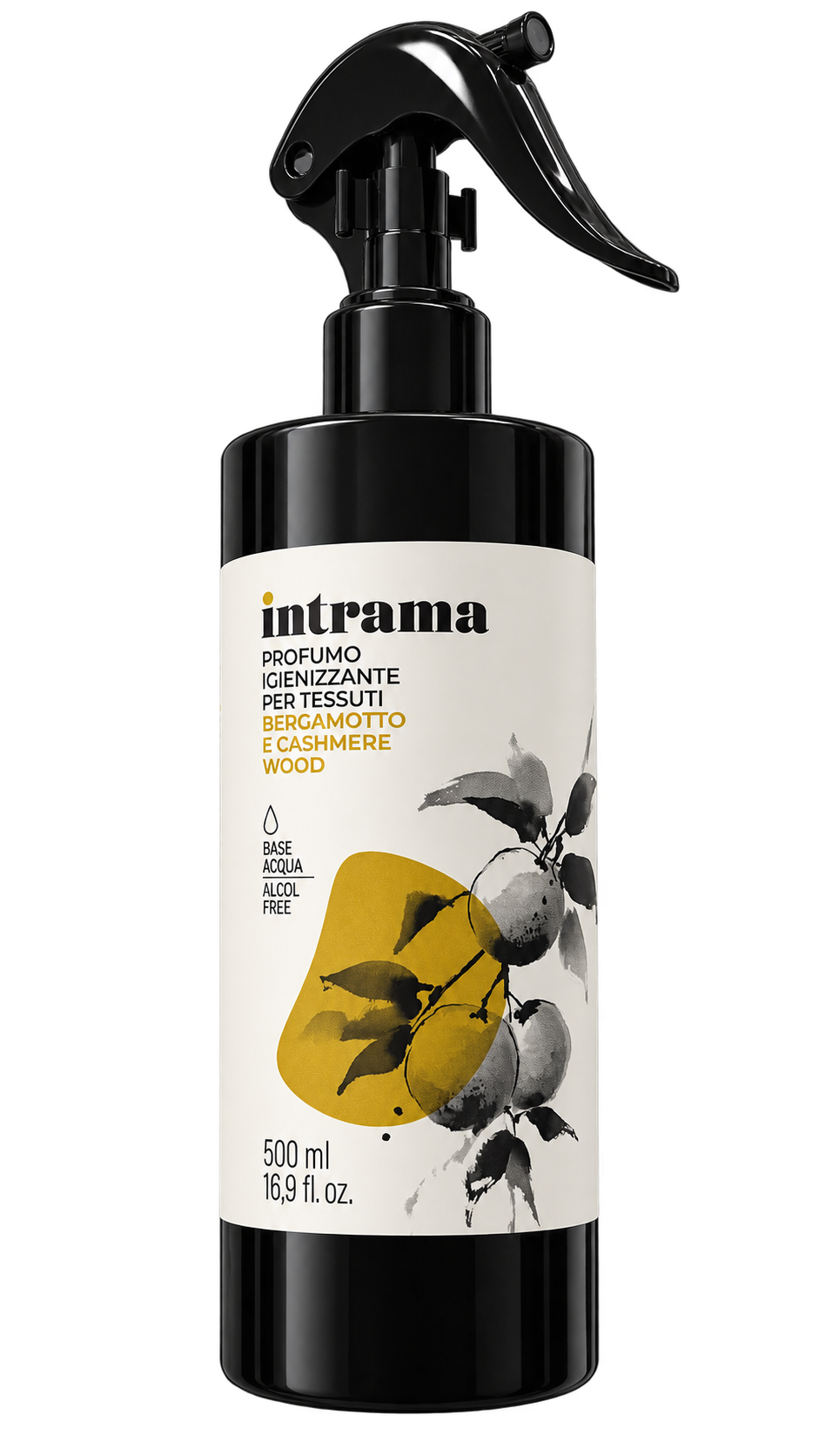 Intrama Bergamotto e Cashmere Wood, profumo per tessuti 500 ml