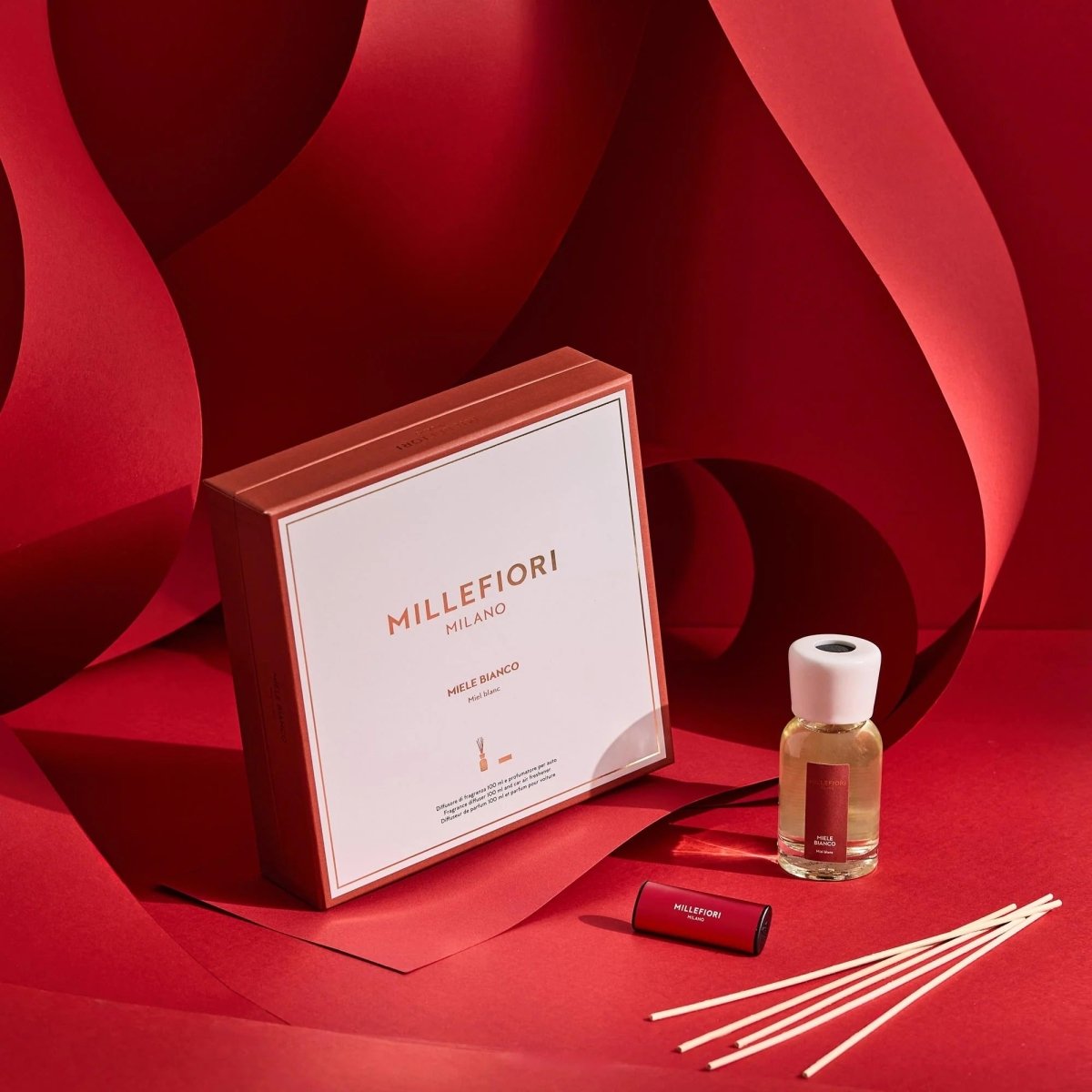 Miele Bianco – Set Profumo per ambienti a bastoncini e Deo Auto - Kōdō.boutique