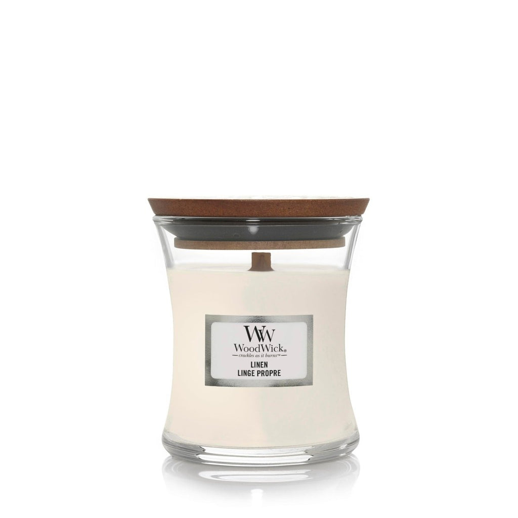 Mini Candela Clessidra, Linen Wood Wick - Kōdō.boutique