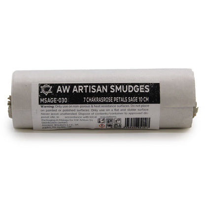 Smudge Stick - 7 Chakras Rose Petals Sage 10 cm (Chakra) - Kōdō.boutique