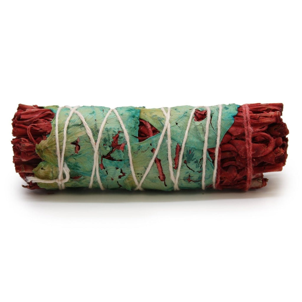 Smudge Stick "Spirito Magico" – Salvia Bianca, Sangue di Drago e Petali di Fiori - Kōdō.boutique