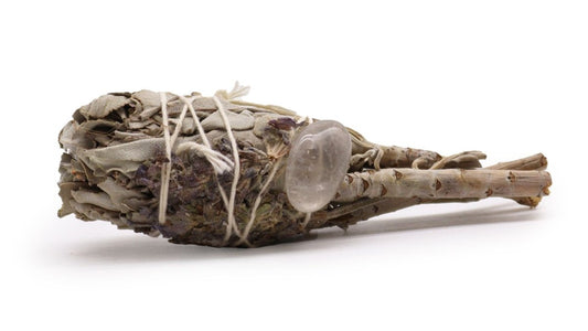 Smudge Stick - Spiritual Healing Sage Torch (amethyst) 10 cms - Kōdō.boutique
