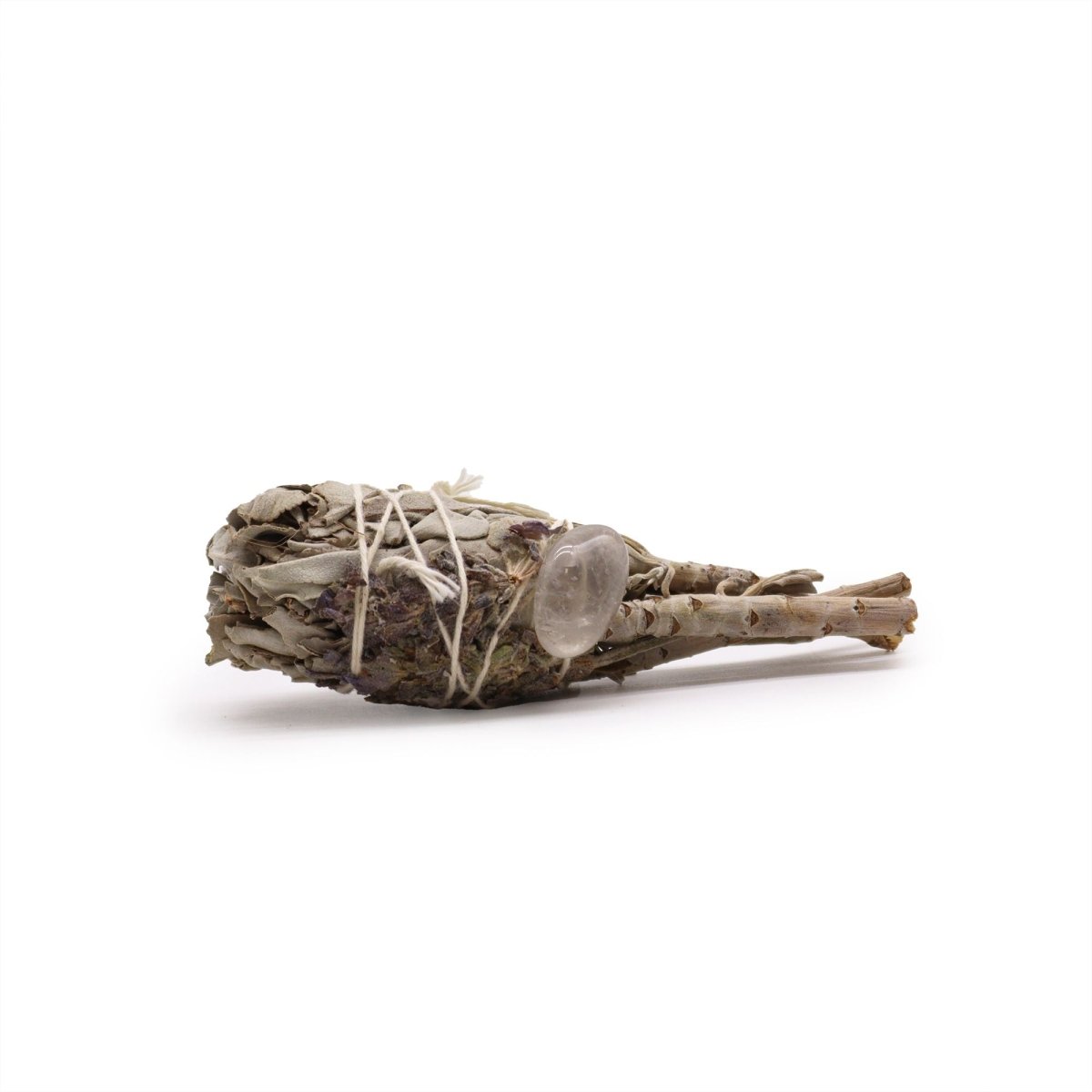 Smudge Stick - Spiritual Healing Sage Torch (amethyst) 10 cms - Kōdō.boutique