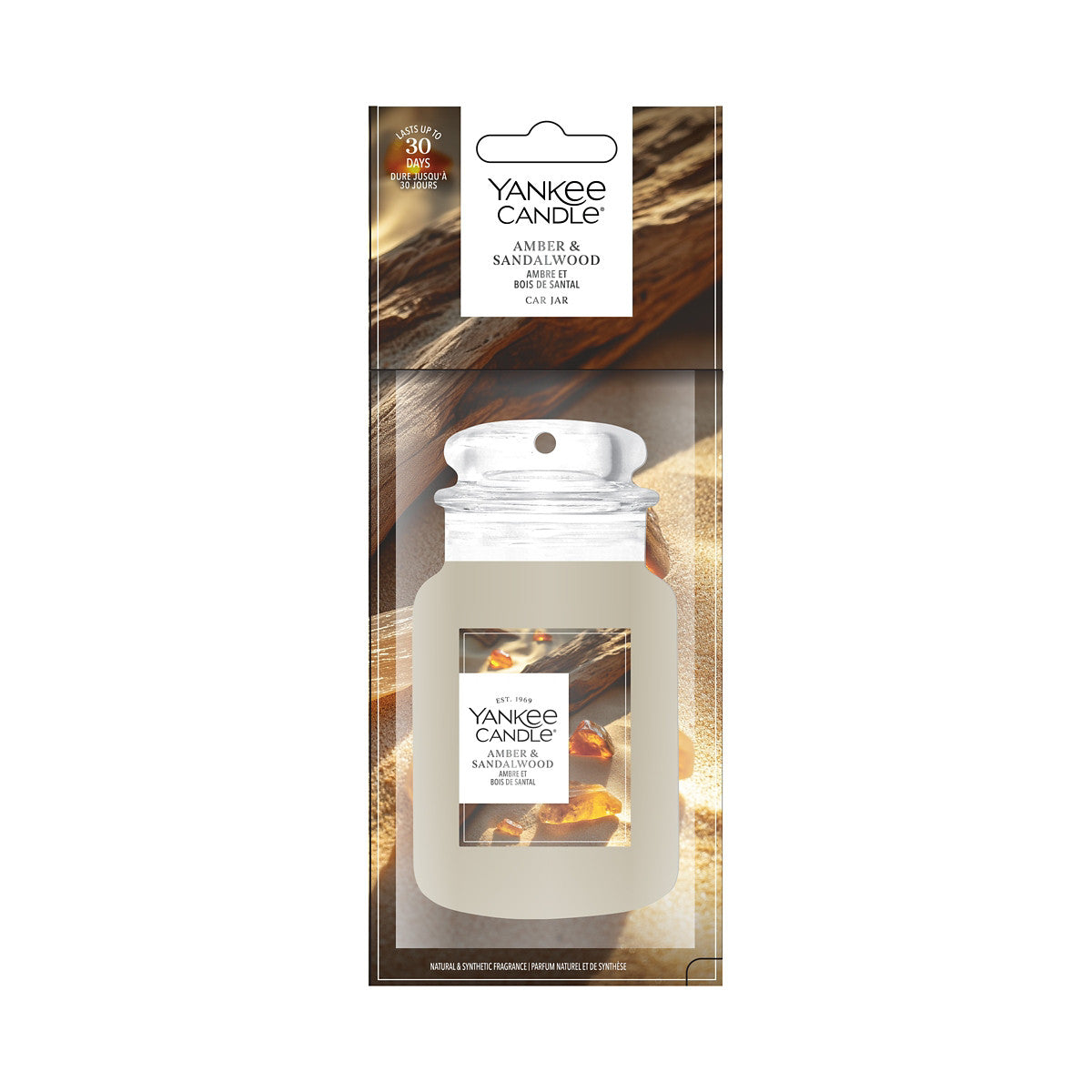 Car Jar Amber & Sandalwood — Yankee Candle