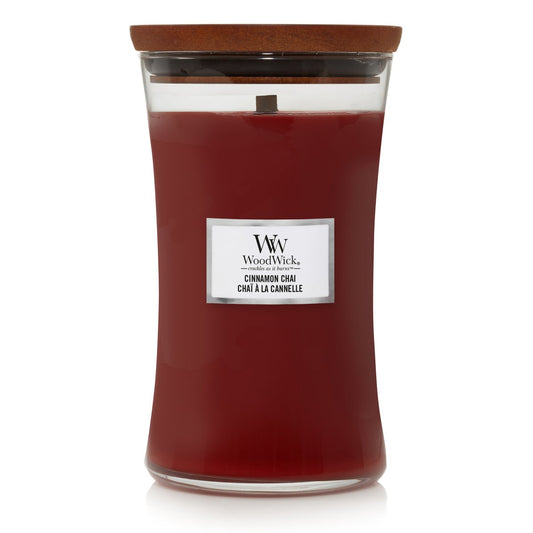 Candela Clessidra Grande, Cinnamon Chai Wood Wick - Kōdō.boutique