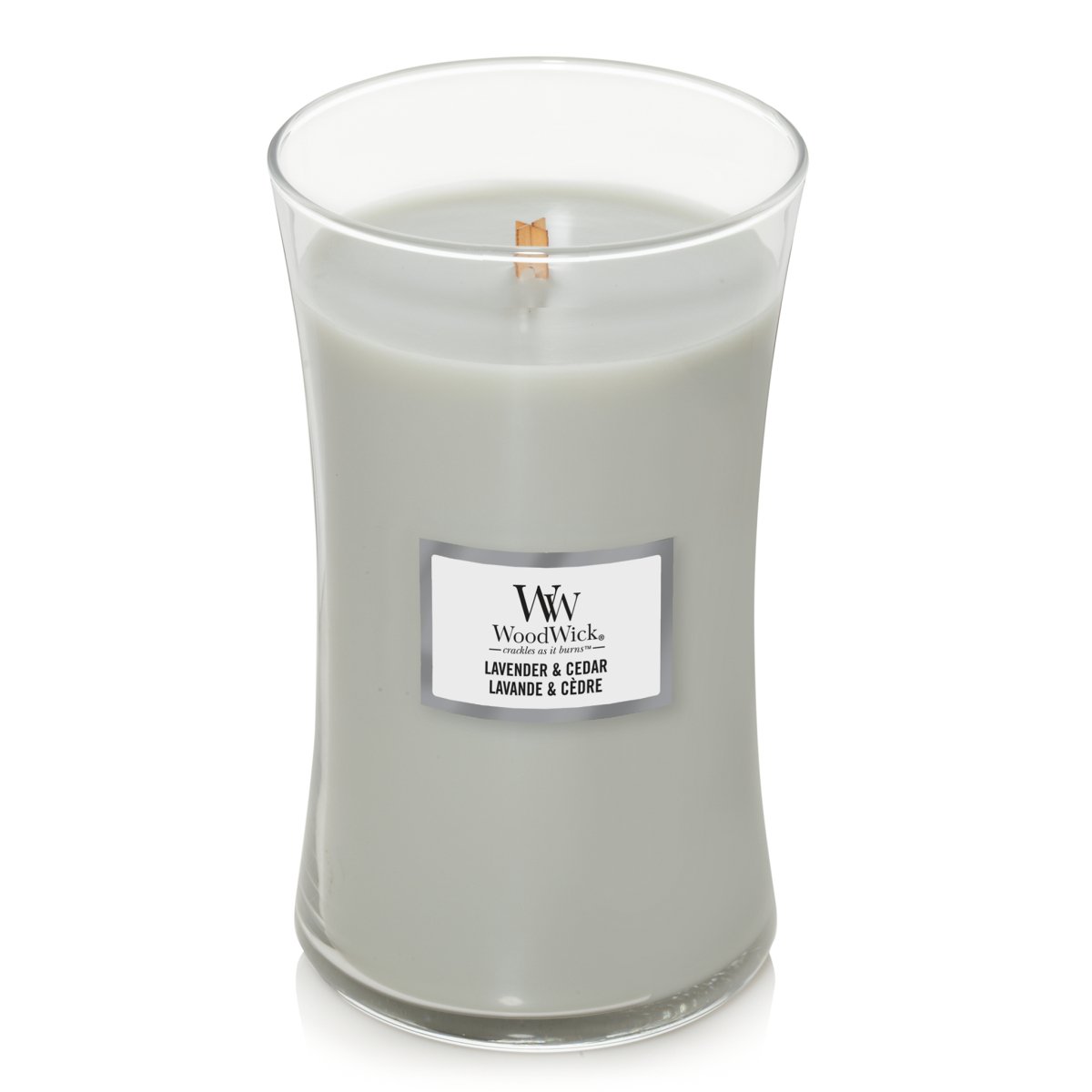 Candela Clessidra Grande, Lavender & Cedar Wood Wick - Kōdō.boutique