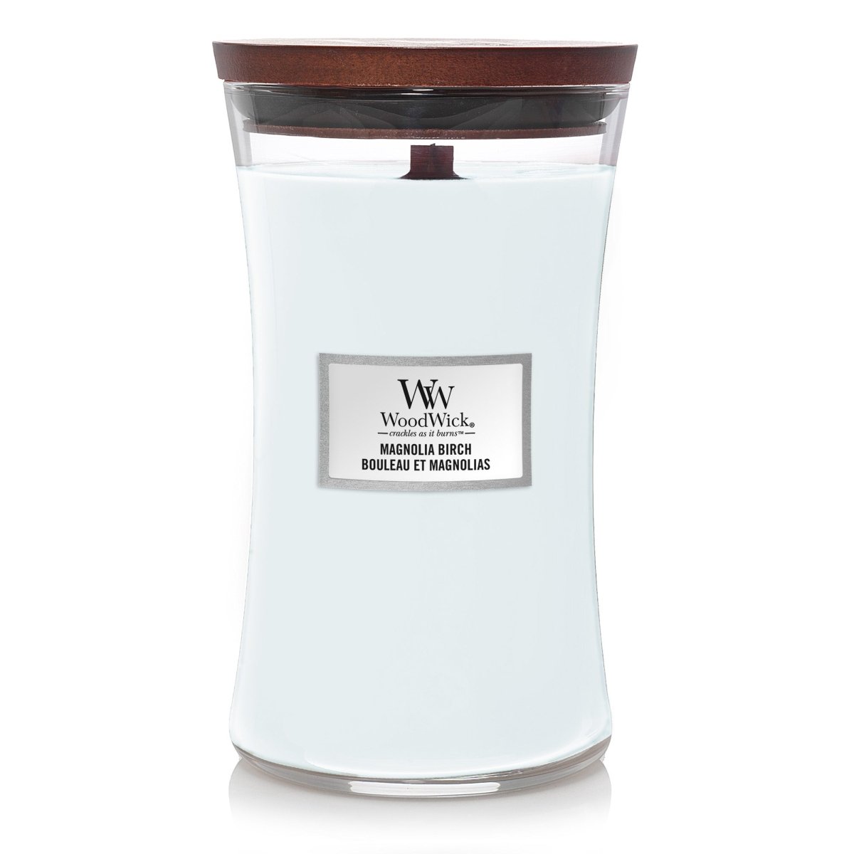 Candela Clessidra Grande, Magnolia Birch Wood Wick - Kōdō.boutique