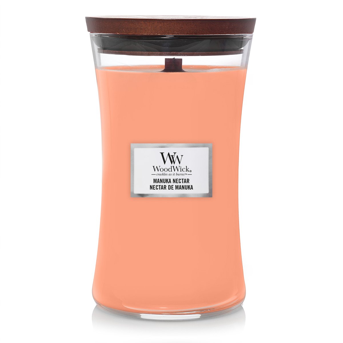 Candela Clessidra Grande, Manuka Nectar Wood Wick - Kōdō.boutique